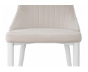 Стул на металлокаркасе Kora white / beige