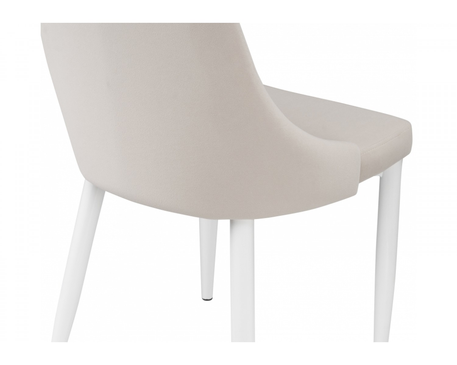 Стул на металлокаркасе Kora white / beige