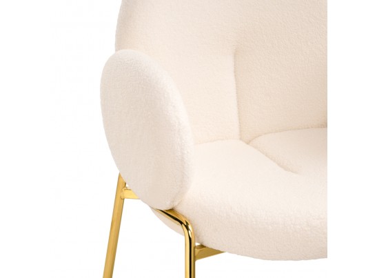Стул на металлокаркасе Kalipso 1 white / gold