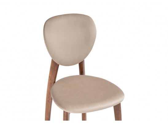 Деревянный стул Вакимо tenerife beige / орех миланский