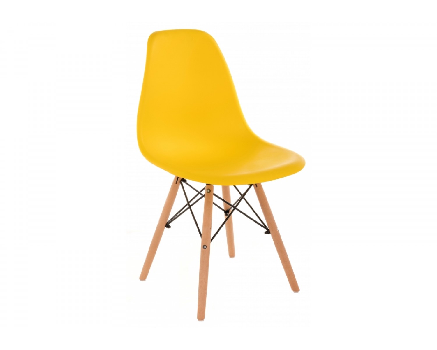 Пластиковый стул Eames PC-015 желтый
