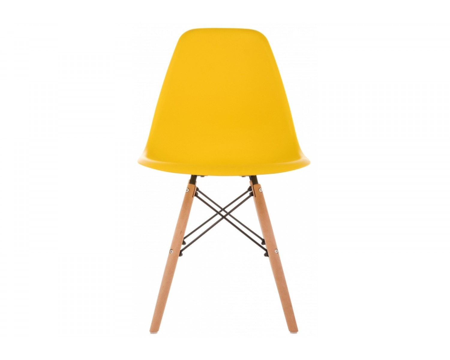 Пластиковый стул Eames PC-015 желтый