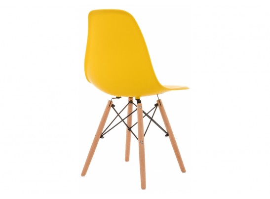 Пластиковый стул Eames PC-015 желтый