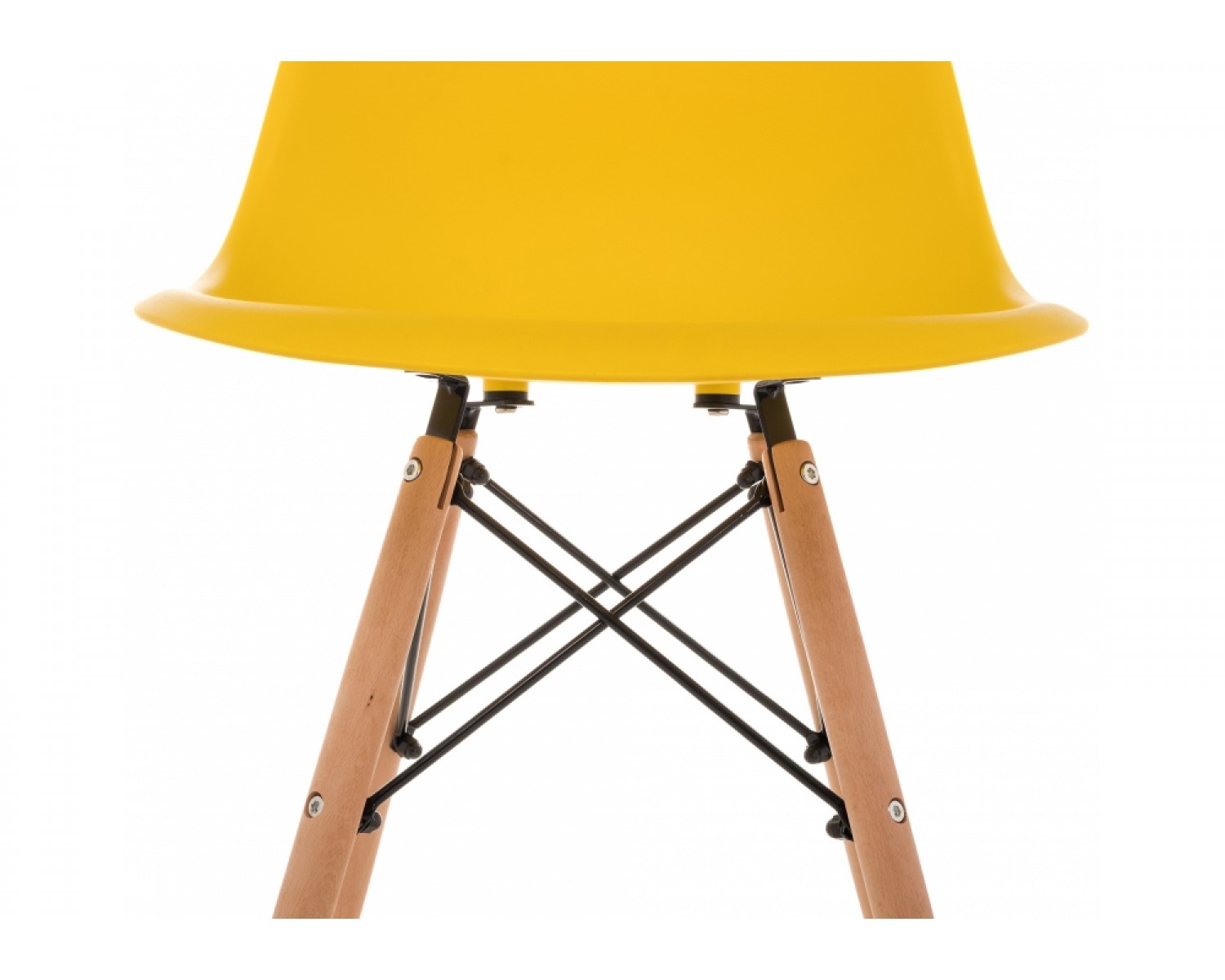 Пластиковый стул Eames PC-015 желтый