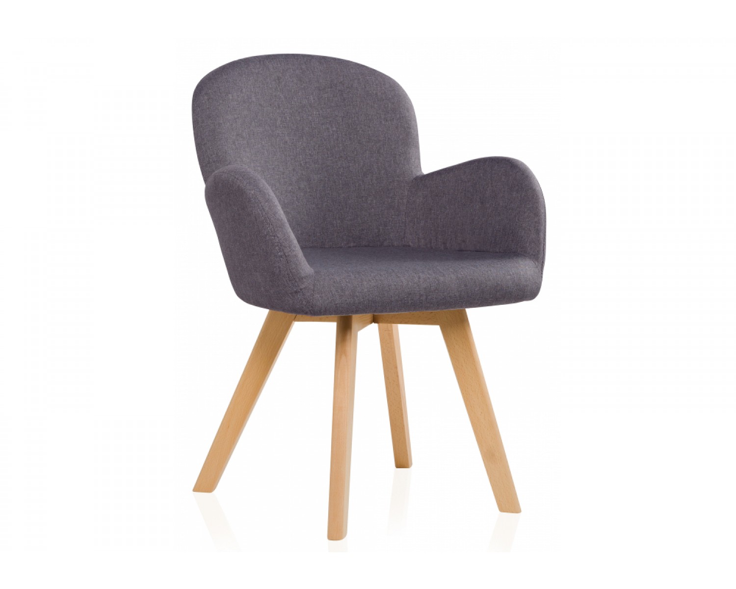 Стул Asia wooden legs / grey fabric