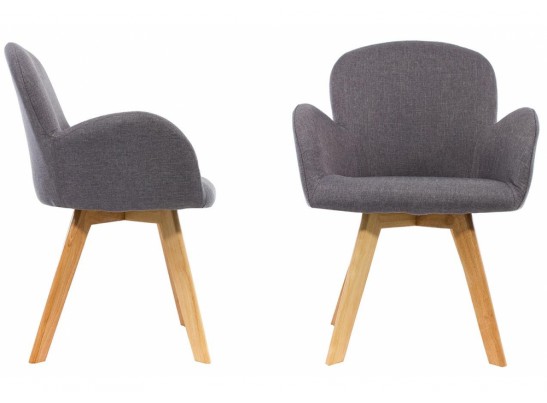 Стул Asia wooden legs / grey fabric