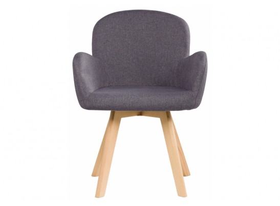 Стул Asia wooden legs / grey fabric
