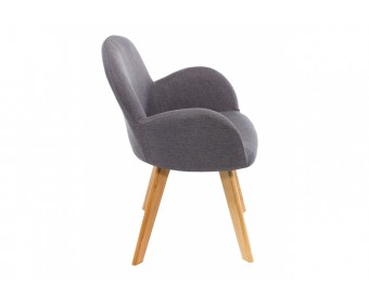 Стул Asia wooden legs / grey fabric