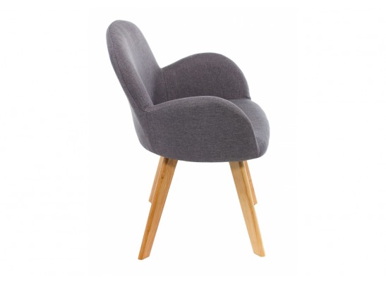 Стул Asia wooden legs / grey fabric