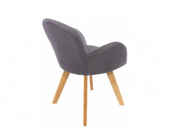 Стул Asia wooden legs / grey fabric