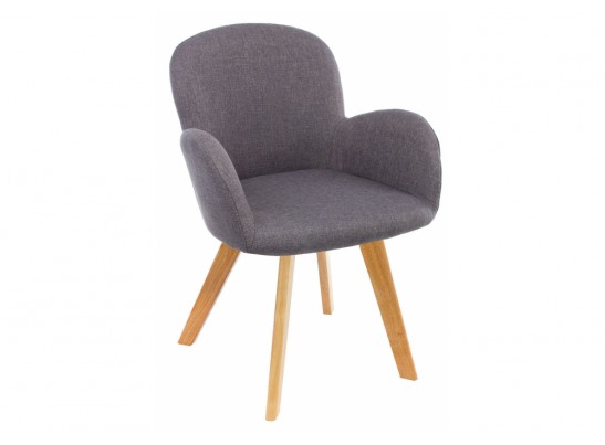 Стул Asia wooden legs / grey fabric
