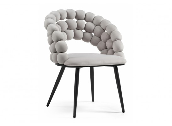Стул на металлокаркасе Ball gray / black