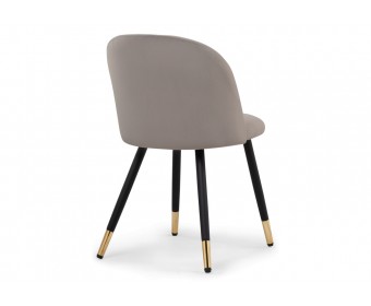 Стул на металлокаркасе Gabi latte / black / gold