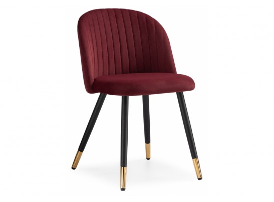 Стул на металлокаркасе Gabi wine red / black