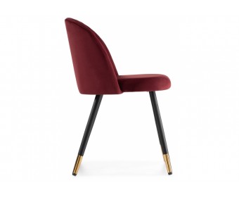 Стул на металлокаркасе Gabi wine red / black