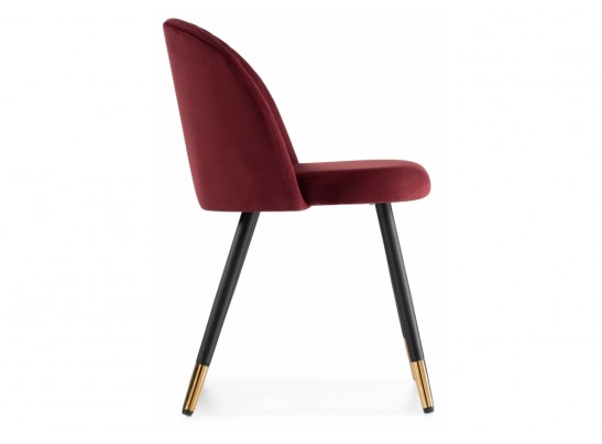 Стул на металлокаркасе Gabi wine red / black