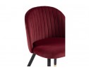 Стул на металлокаркасе Gabi wine red / black