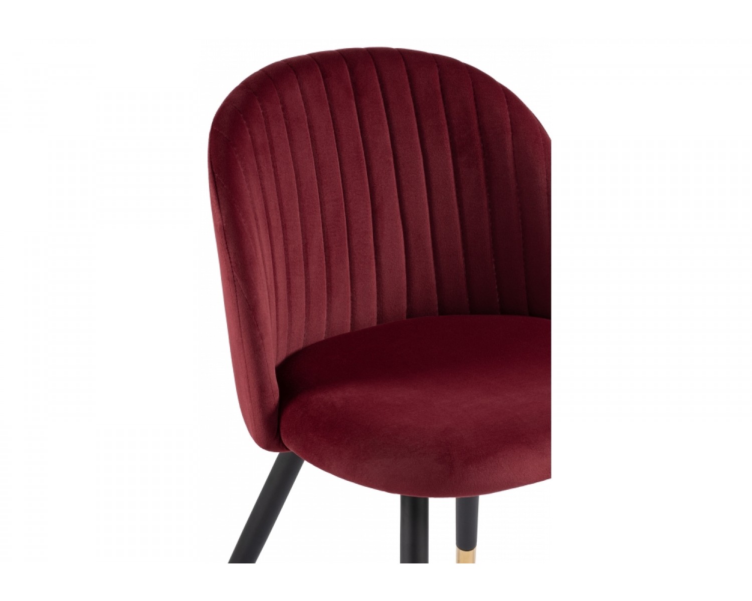 Стул на металлокаркасе Gabi wine red / black