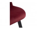 Стул на металлокаркасе Gabi wine red / black