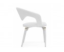 Стул на металлокаркасе Palma white / white and gold