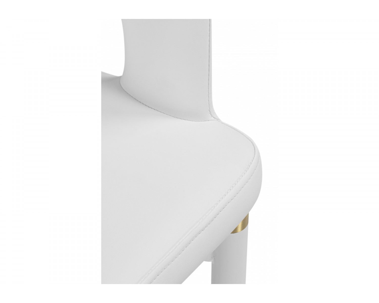 Стул на металлокаркасе Palma white / white and gold
