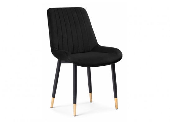 Стул на металлокаркасе Seda 1 black / gold / black