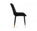 Стул на металлокаркасе Seda 1 black / gold / black