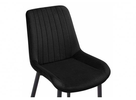 Стул на металлокаркасе Seda 1 black / gold / black