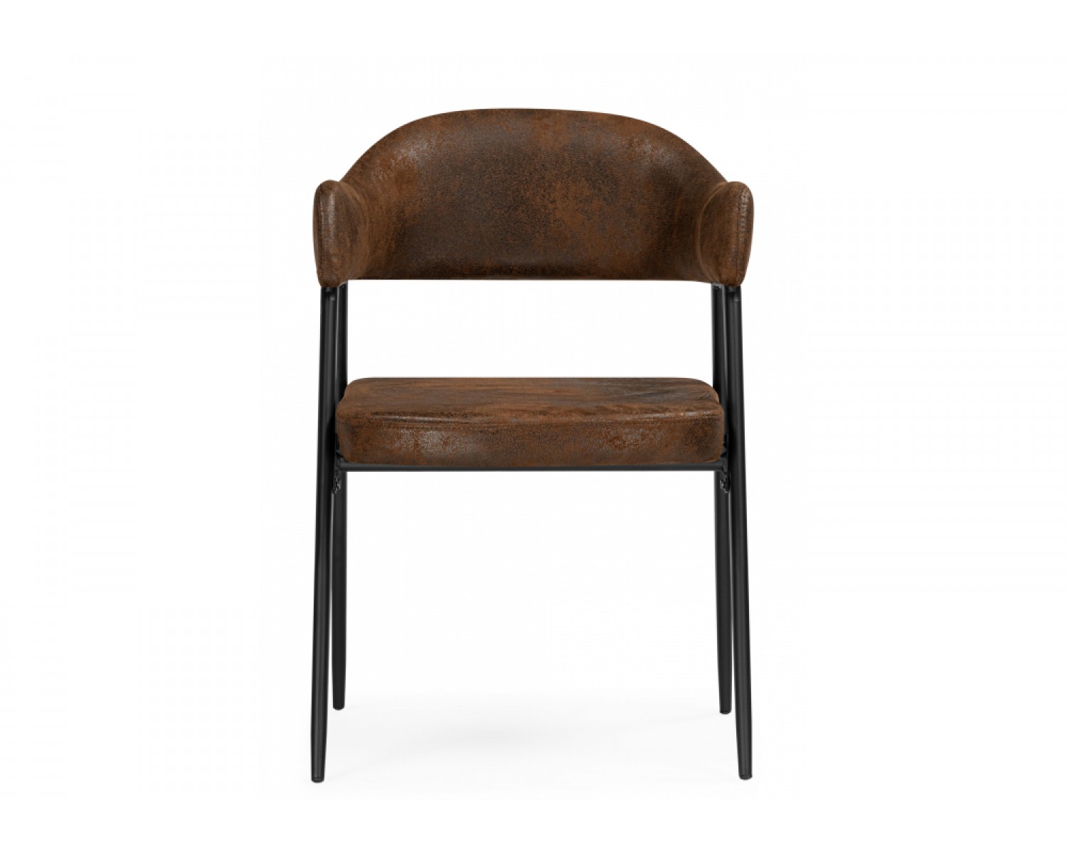 Стул на металлокаркасе Twin brown / black