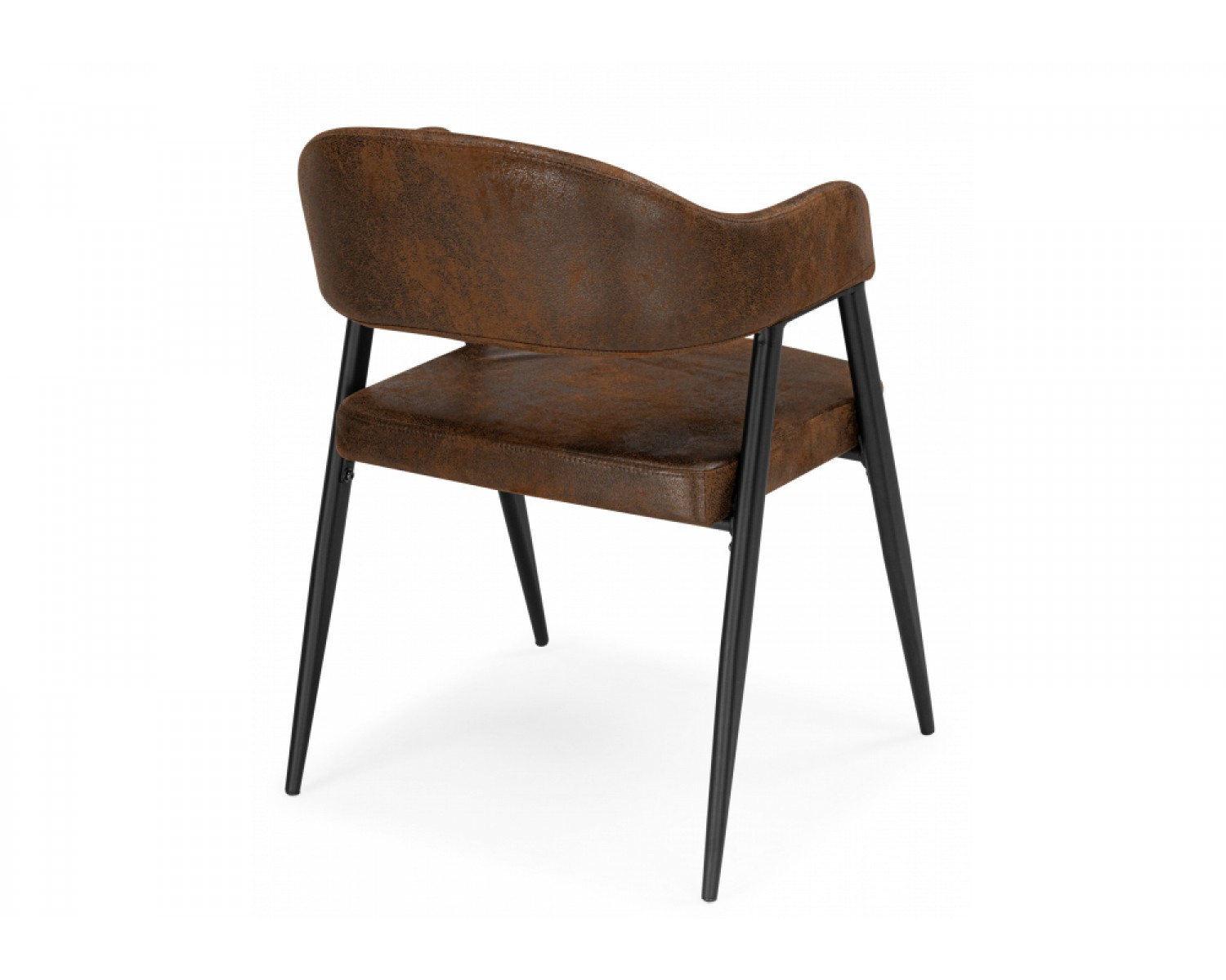 Стул на металлокаркасе Twin brown / black