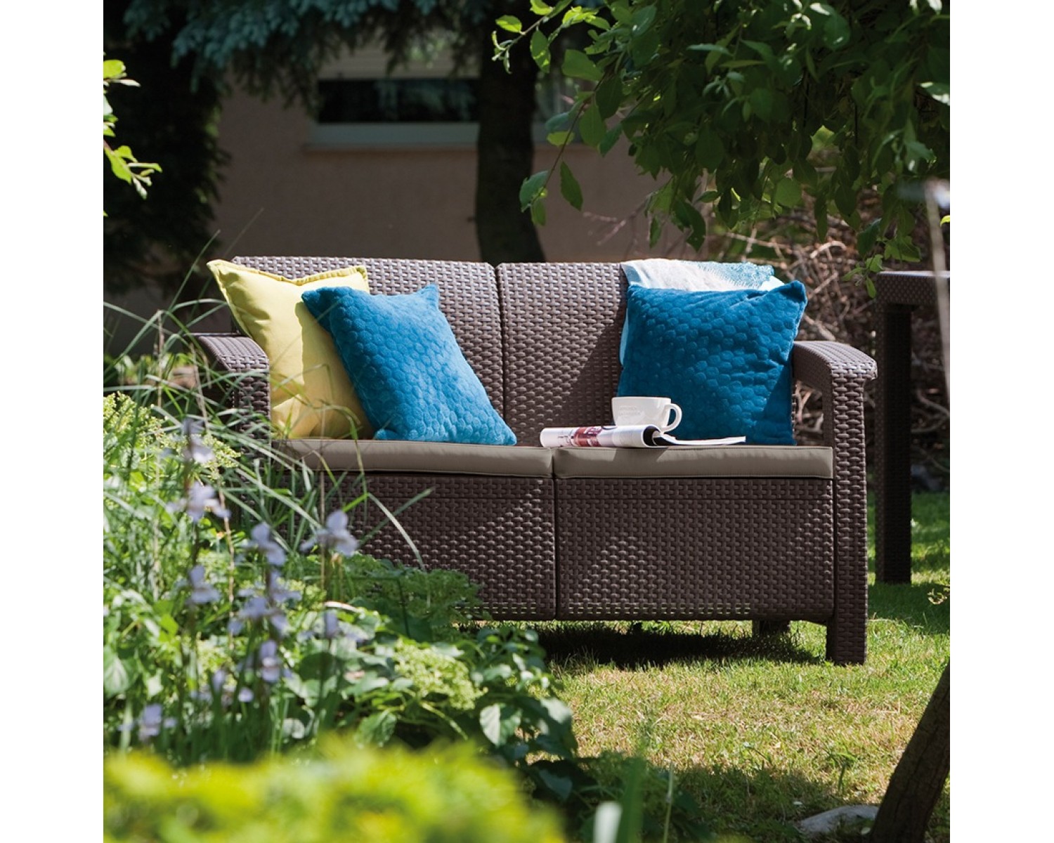 Диван пластиковый Corfu love seat