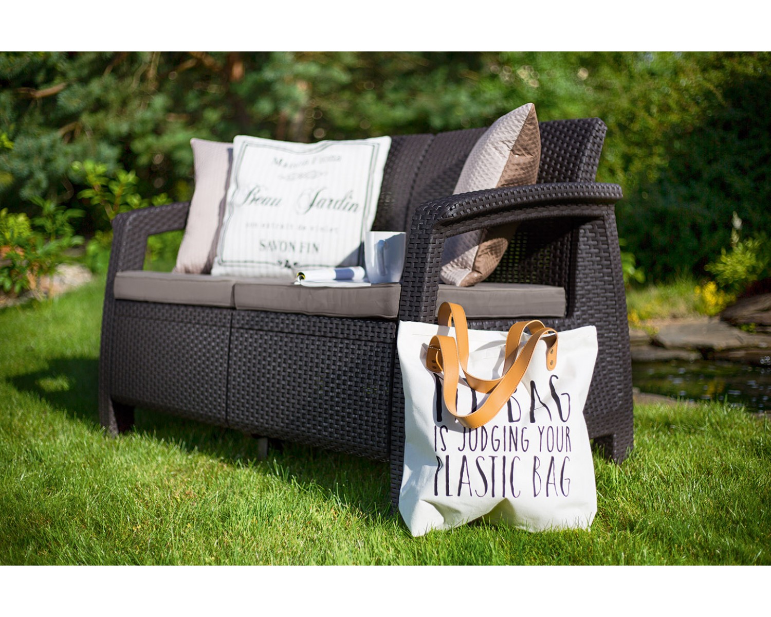 Диван пластиковый Corfu love seat