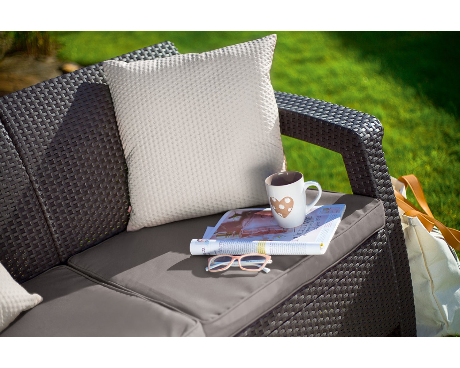 Диван пластиковый Corfu love seat