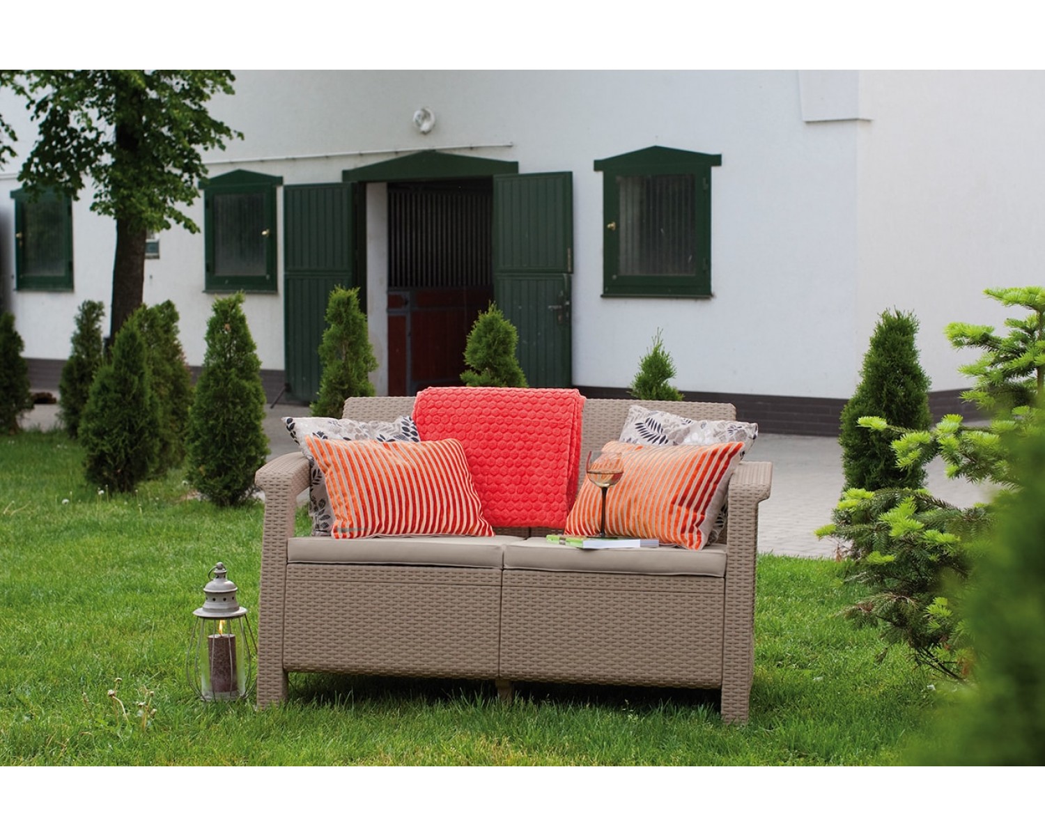 Диван пластиковый Corfu love seat