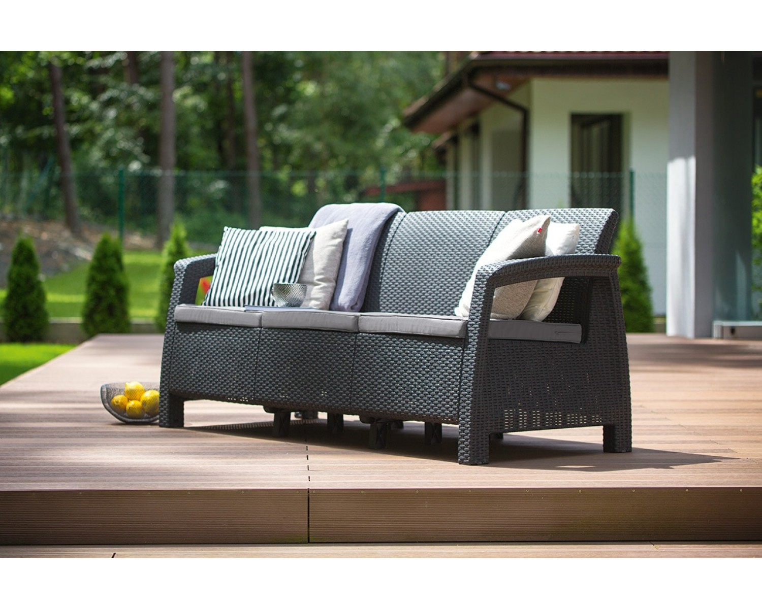 Диван пластиковый Corfu love seat max