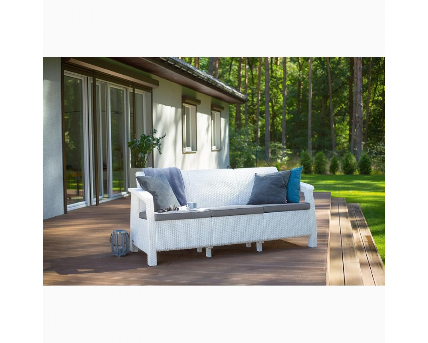 Диван пластиковый Corfu love seat max
