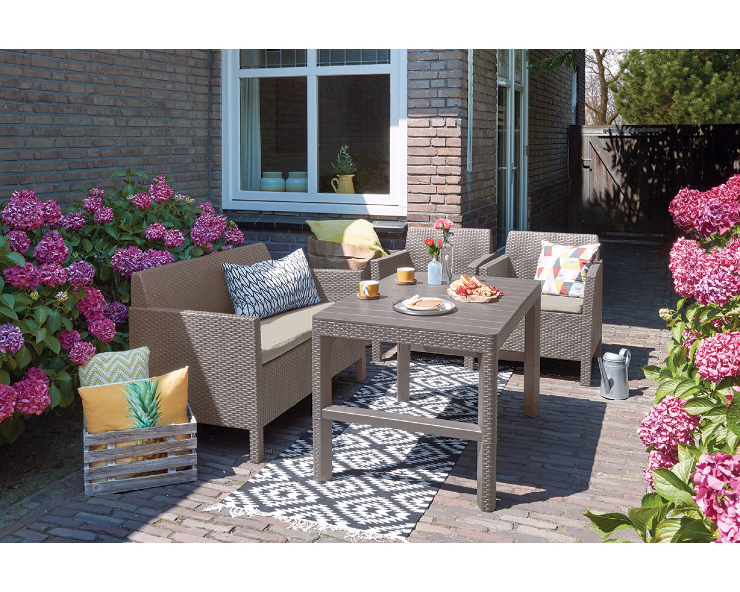 Комплект мебели Orlando set Lyon wicker table