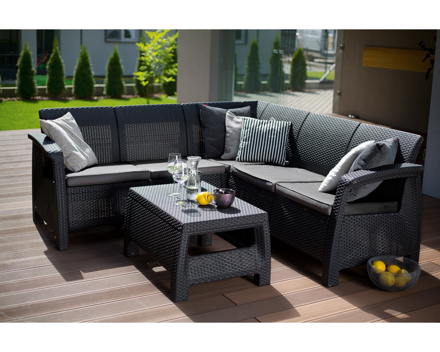 Угловой комплект мебели Corfu Relax set
