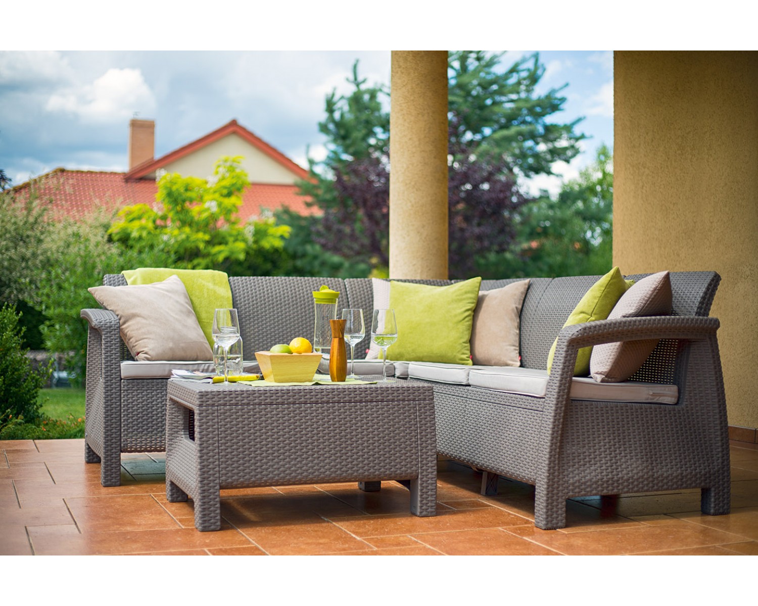 Угловой комплект мебели Corfu Relax set