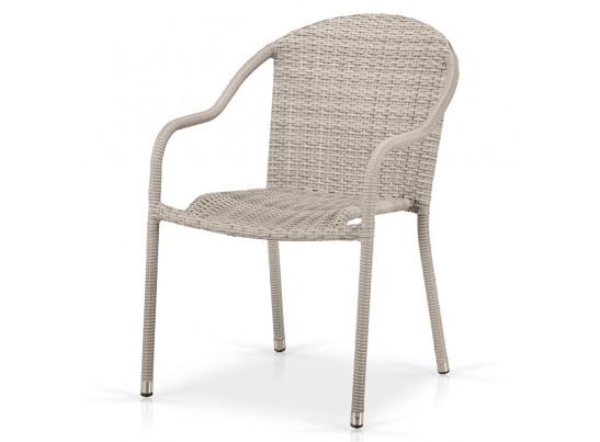Плетеное кресло из искусственного ротанга AFM-318G-Light Grey