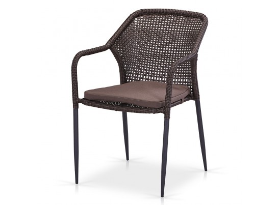 Плетеное кресло из искусственного ротанга Y35B-W2390brown