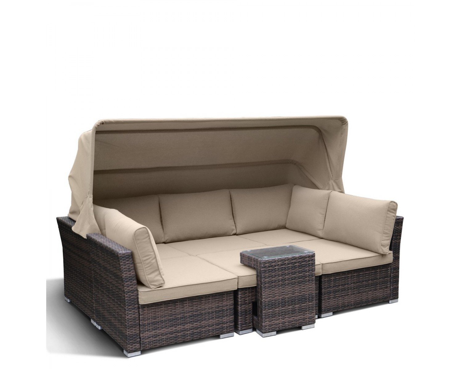 Диван-трансформер из искусственного ротанга AFM-320B Brown