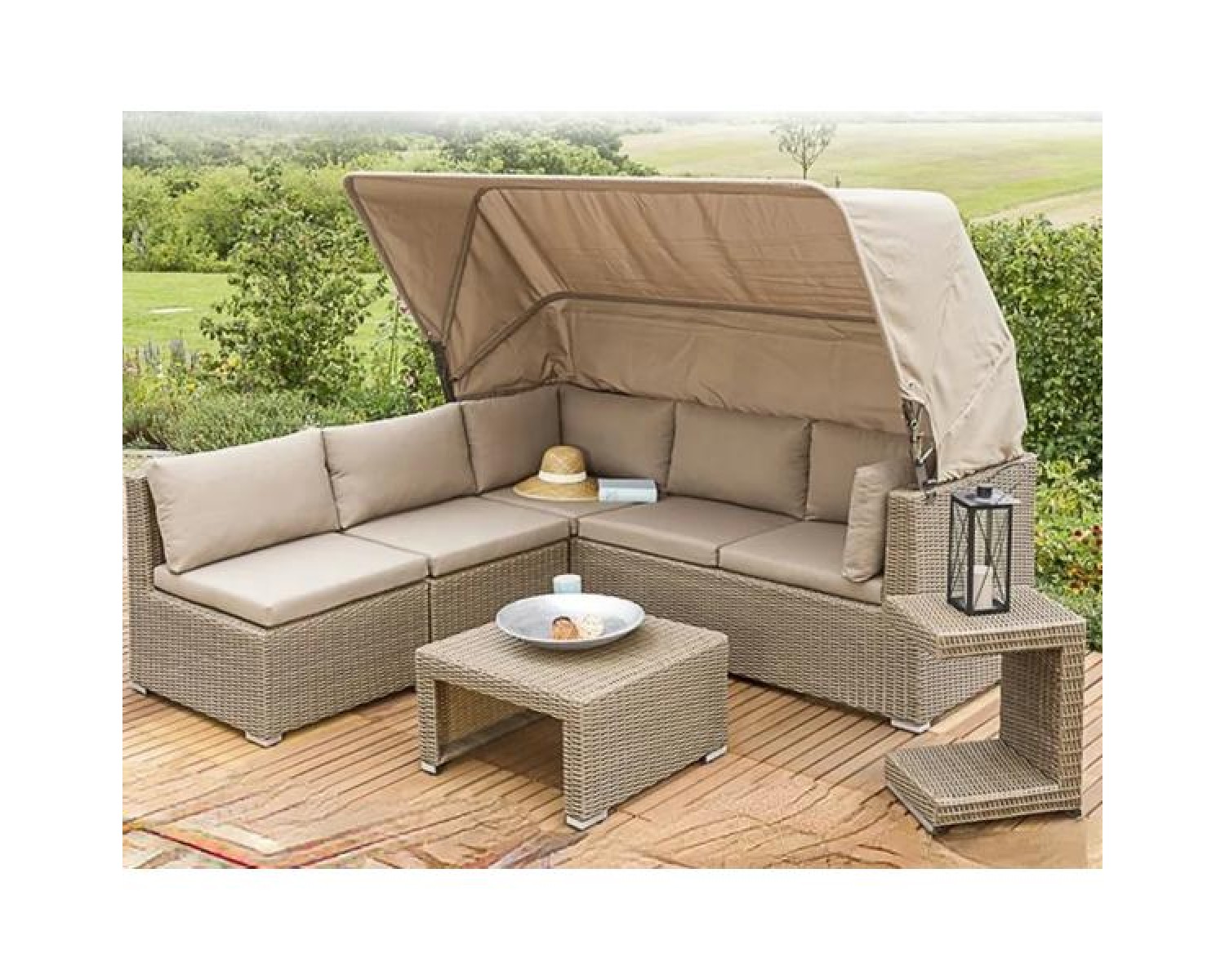 Диван-трансформер из искусственного ротанга AFM-320 Beige