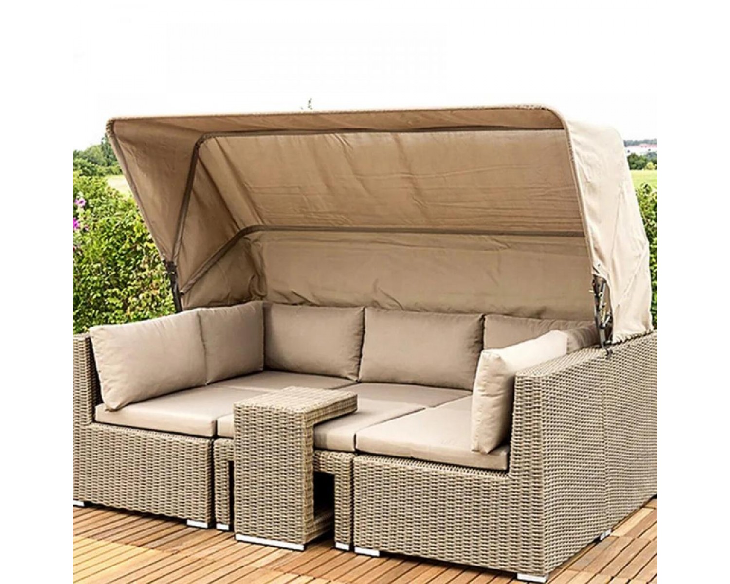 Диван-трансформер из искусственного ротанга AFM-320 Beige
