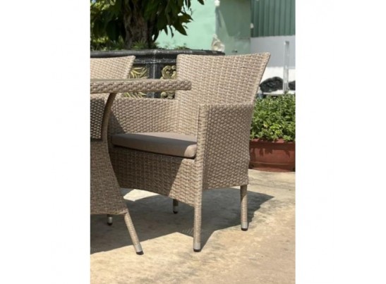 Комплект плетеной мебели AM-196/T196 Beige 4Pcs (4+1)