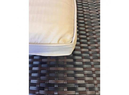 Комплект плетеной мебели  YR822Br Brown-Beige (подушка бежевая)