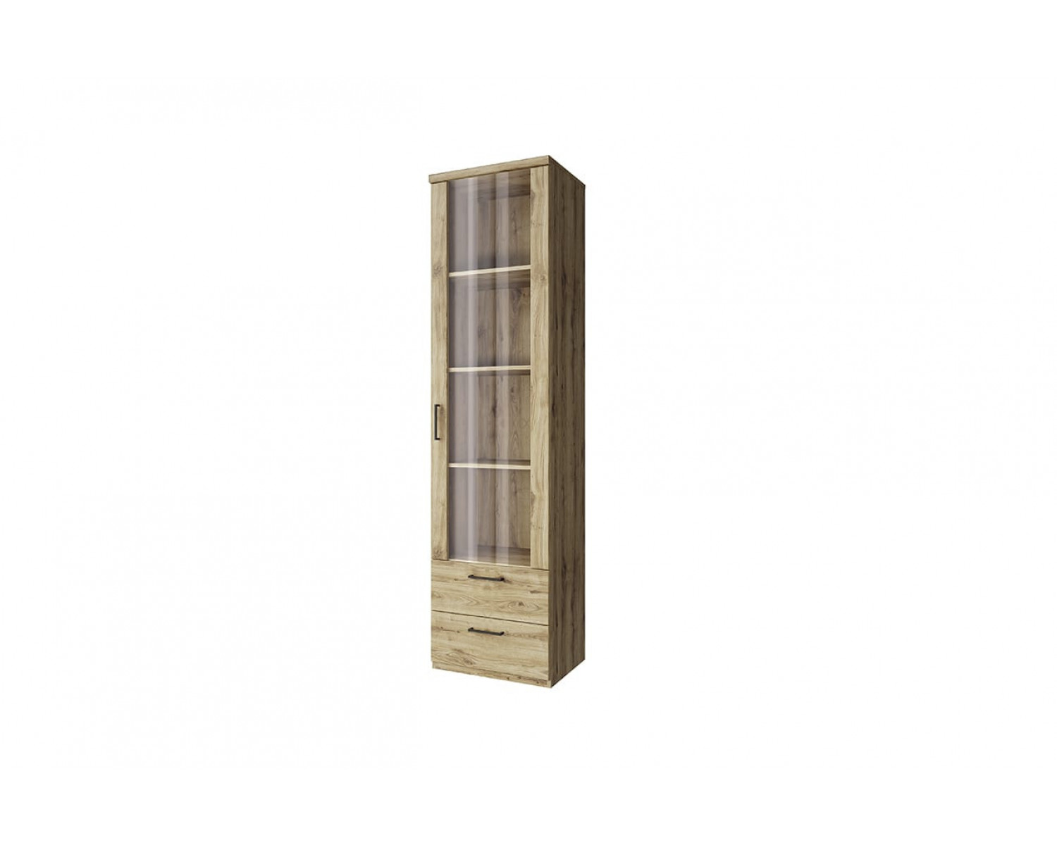 DOORSET, Шкаф с витриной 1V2S. Цвет ДУБ НАВАРРА