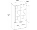 DOORSET, Шкаф 1D2S3N. Цвет ДУБ НАВАРРА