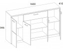 DOORSET, Тумба 4D1S. Цвет ДУБ НАВАРРА