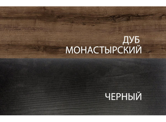 Кровать 160М, JAGGER, цвет Дуб монастырский /Черный